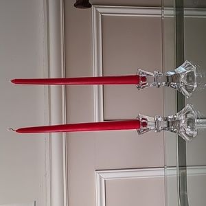 Towle Vintage over 24% lead crystal candle holders.